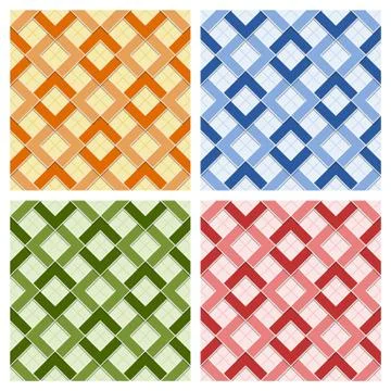 Arabic design seamless patterns Stock Illustration