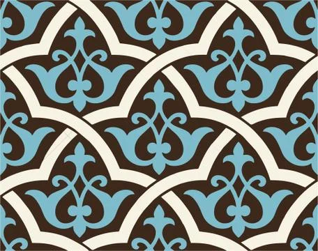 Arabic designLaser cut cnc panel design for metal, wooden room divider. Stock Illustration