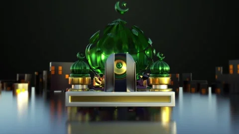 Arabic Eid Mubarak Opener Video stock 341883563