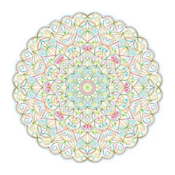 Arabic  ethnic  Pattern Stock Illustration