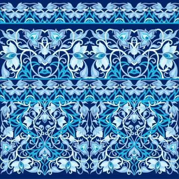Arabic floral seamless pattern. Traditional arabic islamic background Stock Illustration