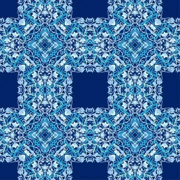 Arabic floral seamless pattern. Traditional arabic islamic background Stock Illustration
