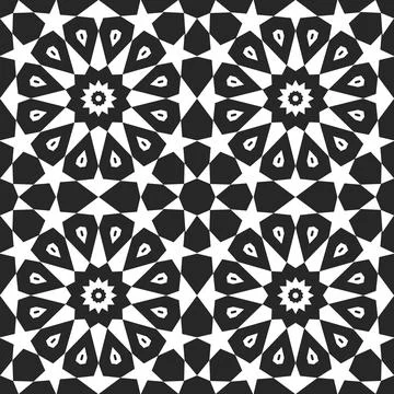 Arabic geometric ornament. Seamless pattern Stockillustratie