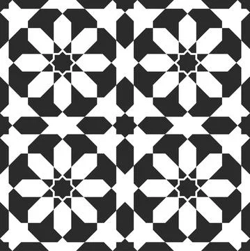 Arabic geometric ornament. Seamless pattern Stock Illustration