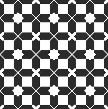 Arabic geometric ornament. Seamless pattern Stock Illustration