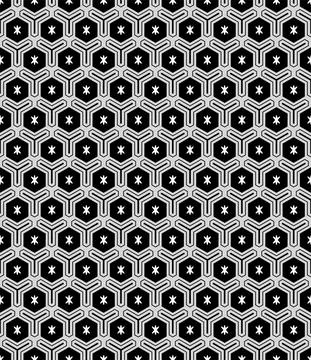 Arabic geometric ornament. Seamless pattern Stock Illustration