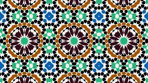 Arabic geometric pattern Stock Footage 189286481