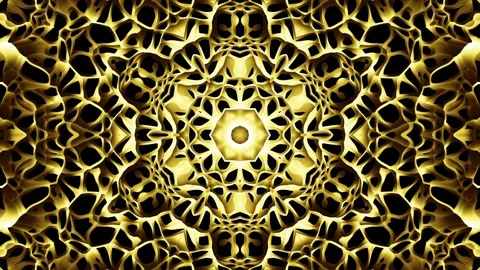 Arabic geometric pattern Gold Mandala. Stock Footage 127798748