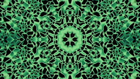 Arabic geometric pattern Green Mandala. Stock Footage 128567524