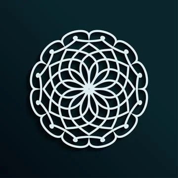 Arabic geometric pattern, Islamic pattern, east ornament, Indian ornament. Stock Illustration