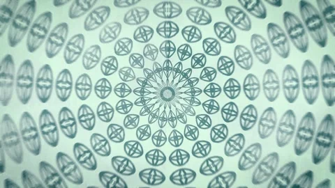 Arabic Geometric Patterns in Soft Blue and Gray Tones Stock Footage 306270914