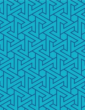 Arabic geometric seamless background Stock Illustration