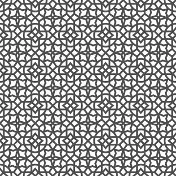 Arabic geometric seamless pattern. Ethnic modern background in Islamic style Stock Illustration