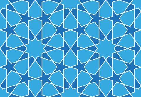 Arabic geometric seamless pattern. Vector illustration. イラスト素材
