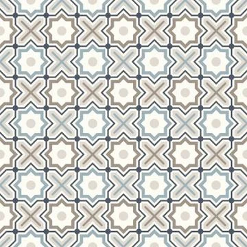 Arabic geometry, Tangled Moroccan Pattern, seamless vector background. イラスト素材