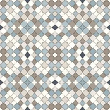 Arabic geometry, Tangled Moroccan Pattern, seamless vector background. Stock Illustration