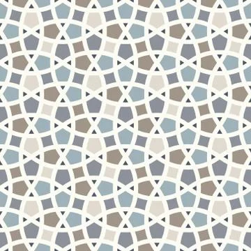 Arabic geometry, Tangled Moroccan Pattern, seamless vector background. 스톡 일러스트