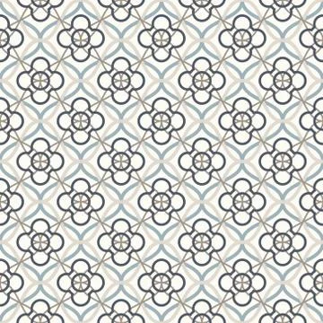 Arabic geometry, Tangled Moroccan Pattern, seamless vector background. Stock Illustration