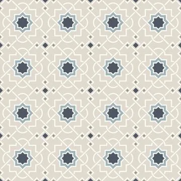 Arabic geometry, Tangled Moroccan Pattern, seamless vector background. Stock Illustration