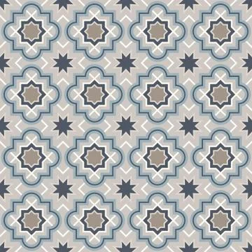 Arabic geometry, Tangled Moroccan Pattern, seamless vector background. Stock Illustration