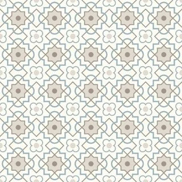 Arabic geometry, Tangled Moroccan Pattern, seamless vector background. Stock Illustration