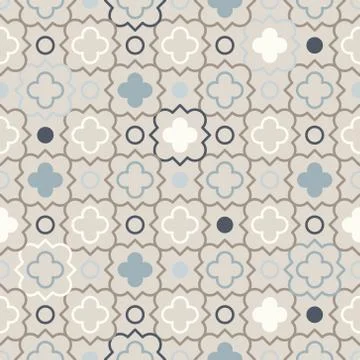 Arabic geometry, Tangled Moroccan Pattern, seamless vector background. Stock Illustration