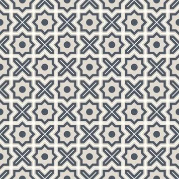 Arabic geometry, Tangled Moroccan Pattern, seamless vector background. Stock Illustration