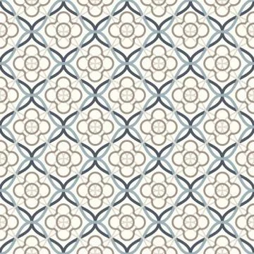Arabic geometry, Tangled Moroccan Pattern, seamless vector background. Stock Illustration