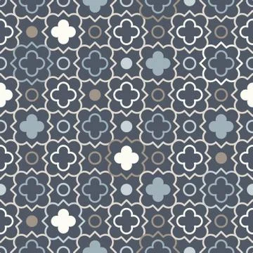 Arabic geometry, Tangled Moroccan Pattern, seamless vector background. イラスト素材