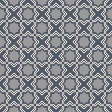 Arabic geometry, Tangled Moroccan Pattern, seamless vector background. イラスト素材
