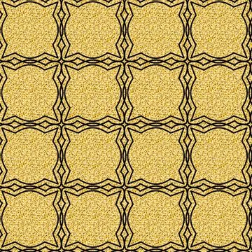 Arabic gold black background for textile, seamless pattern sparkling shimmer  Stock Illustration