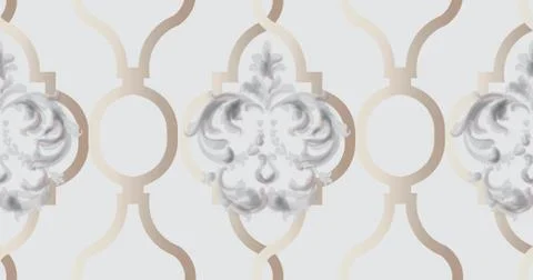 Arabic golden ornament pattern background Vector. Blue glossy color decors Stockillustratie