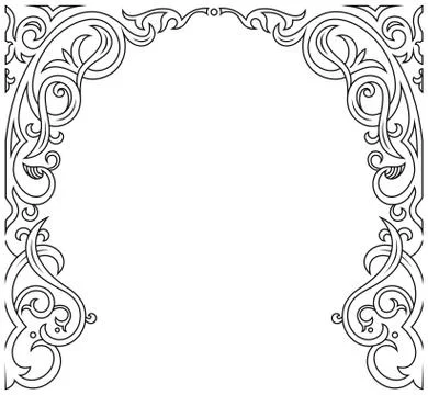 Arabic greeting vector background. Arch Muslim mosque Stock Illustration