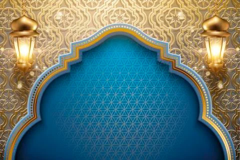 Arabic holiday design Stock Illustration