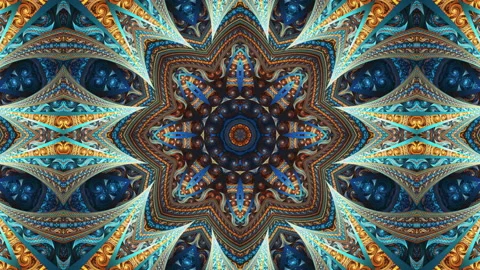 Arabic kaleidoscope Stock Footage 131561842