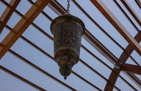 Arabic lantern in Abu Dhabi Foto stock