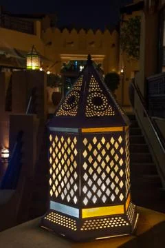 Arabic lantern in Dubai Foto stock