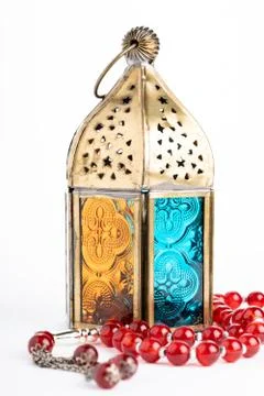 Arabic lantern isolated Stock Photos