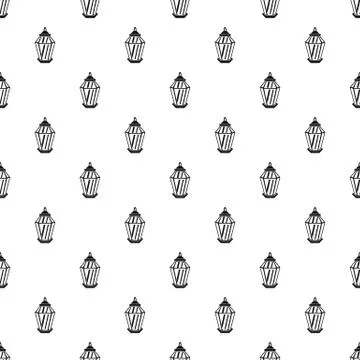 Arabic lantern pattern Stock Illustration