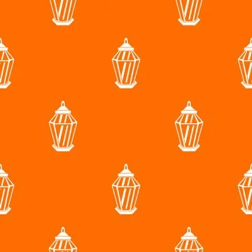 Arabic lantern pattern seamless Stock Illustration