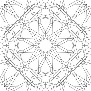 Arabic Laser cut cnc panel design for metal, wooden room divider. Stock Illustration