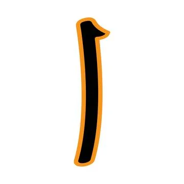 Arabic letter vector illustration design Stock Illustration
