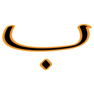 Arabic letter vector illustration design Stock Illustration