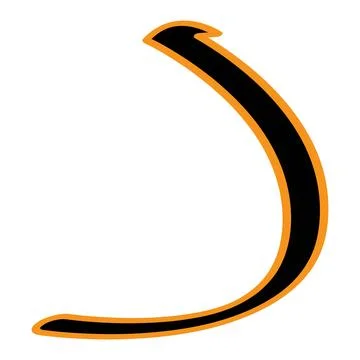 Arabic letter vector illustration design Stock Illustration