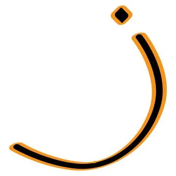 Arabic letter vector illustration design Stock Illustration