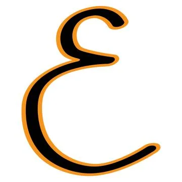 Arabic letter vector illustration design Stock Illustration