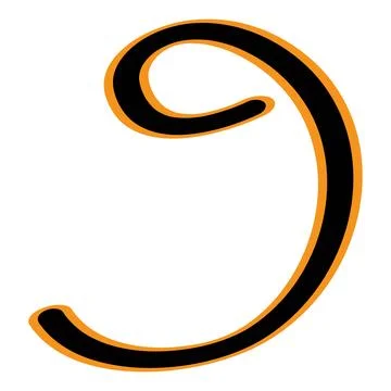 Arabic letter vector illustration design Stock Illustration