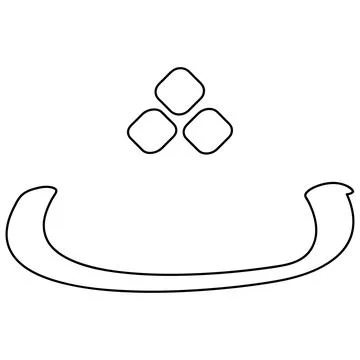 Arabic letter vector illustration design Stock Illustration