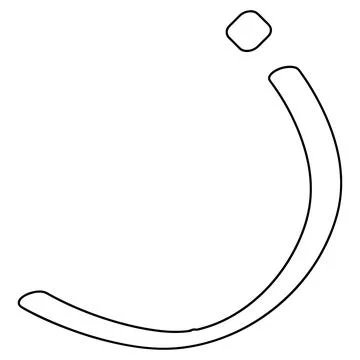 Arabic letter vector illustration design Stock Illustration