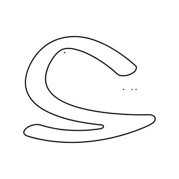 Arabic letter vector illustration design Stock Illustration